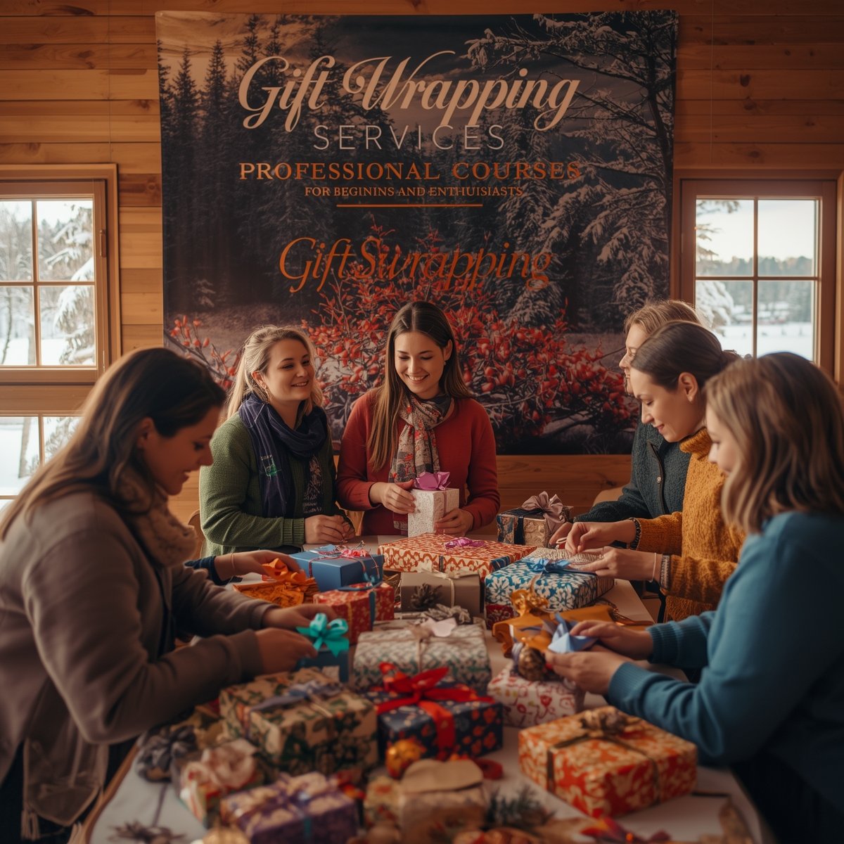 Hemmottelutuotteita ja kylpysetti puisella alustalla